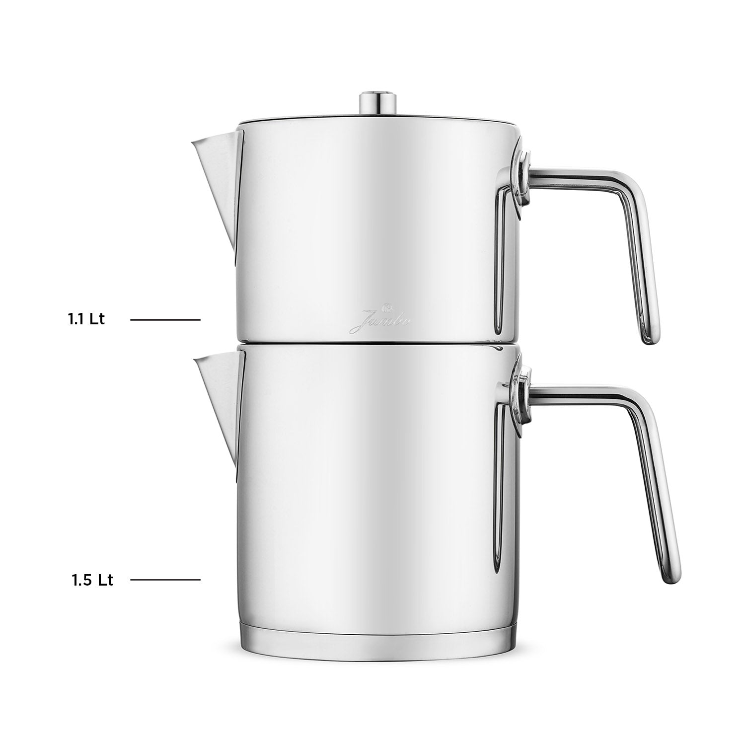 Jumbo Metalix Full Metal İndüksiyon Tabanlı Çaydanlık
